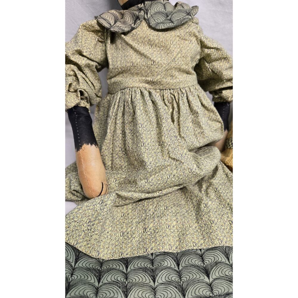 Sage County Mercantile Cat & Chicken Dolls Cloth Shelf Sitters Set Of 2 - Picture 11 of 13